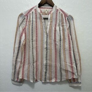 Johnny Cotton Women’s Embroidered Long Sleeve Shirt Size S